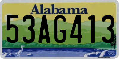 AL license plate 53AG413