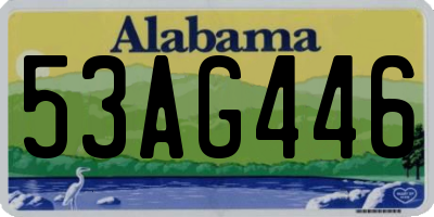 AL license plate 53AG446