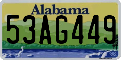 AL license plate 53AG449