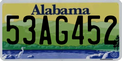AL license plate 53AG452