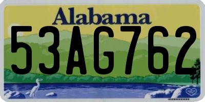 AL license plate 53AG762