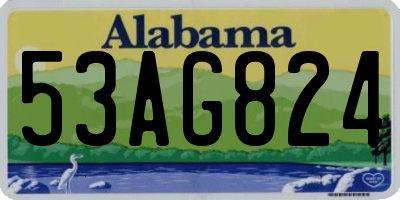 AL license plate 53AG824