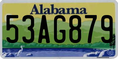 AL license plate 53AG879