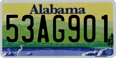 AL license plate 53AG901