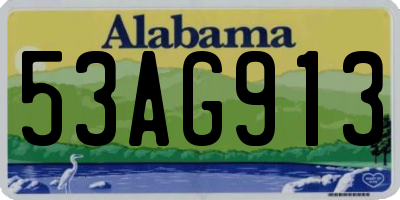 AL license plate 53AG913