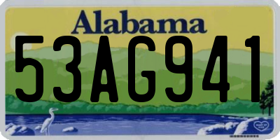 AL license plate 53AG941