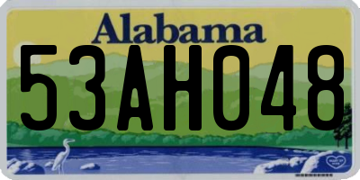 AL license plate 53AH048