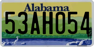 AL license plate 53AH054