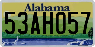 AL license plate 53AH057