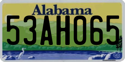 AL license plate 53AH065