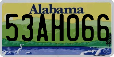 AL license plate 53AH066
