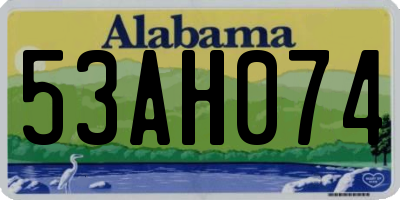 AL license plate 53AH074