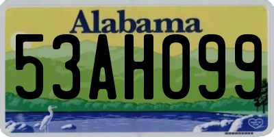 AL license plate 53AH099