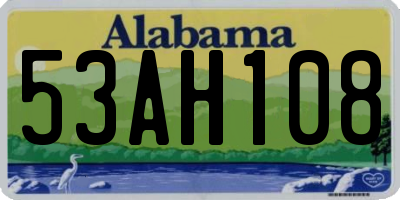 AL license plate 53AH108