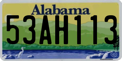 AL license plate 53AH113
