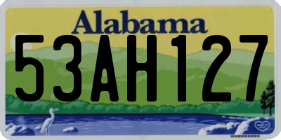 AL license plate 53AH127