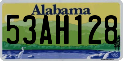 AL license plate 53AH128