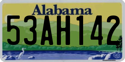 AL license plate 53AH142