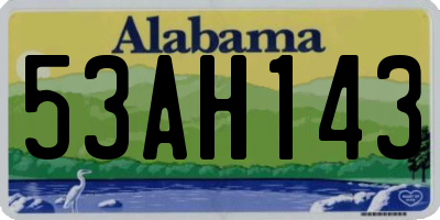 AL license plate 53AH143