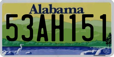 AL license plate 53AH151