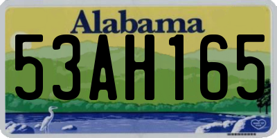 AL license plate 53AH165