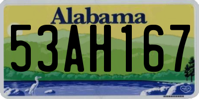 AL license plate 53AH167