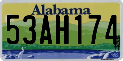 AL license plate 53AH174