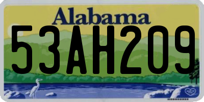 AL license plate 53AH209