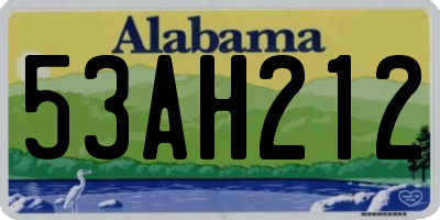 AL license plate 53AH212