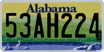 AL license plate 53AH224