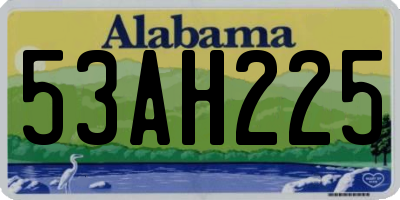 AL license plate 53AH225