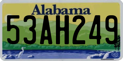 AL license plate 53AH249