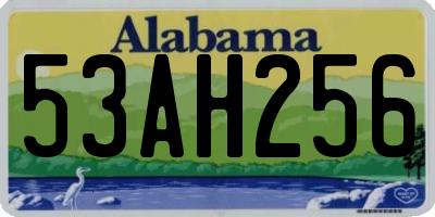 AL license plate 53AH256