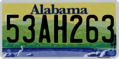 AL license plate 53AH263