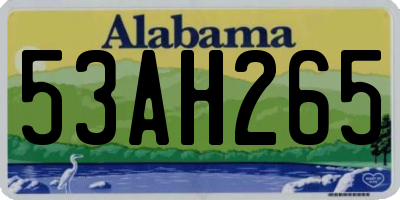 AL license plate 53AH265