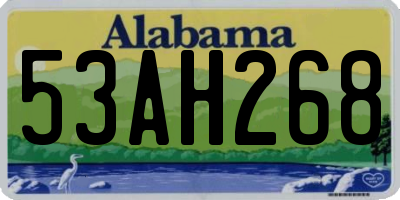 AL license plate 53AH268