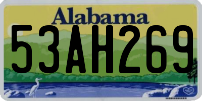 AL license plate 53AH269