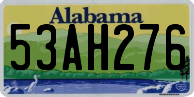 AL license plate 53AH276