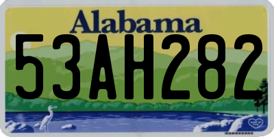 AL license plate 53AH282