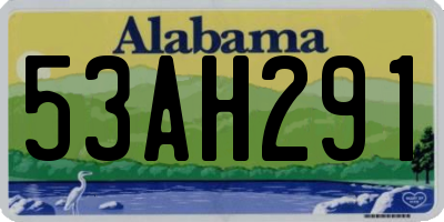 AL license plate 53AH291