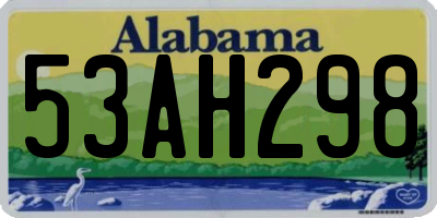 AL license plate 53AH298