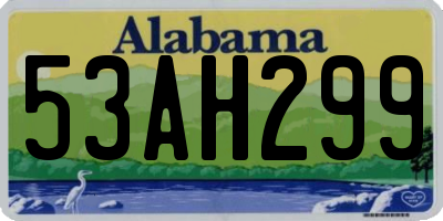 AL license plate 53AH299