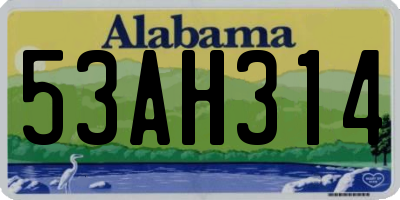 AL license plate 53AH314