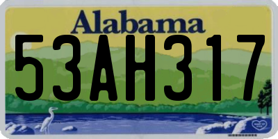 AL license plate 53AH317