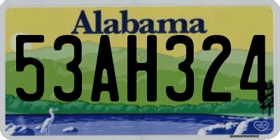 AL license plate 53AH324