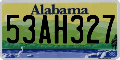 AL license plate 53AH327
