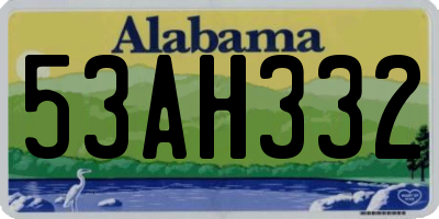 AL license plate 53AH332