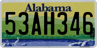 AL license plate 53AH346