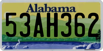AL license plate 53AH362
