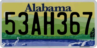 AL license plate 53AH367